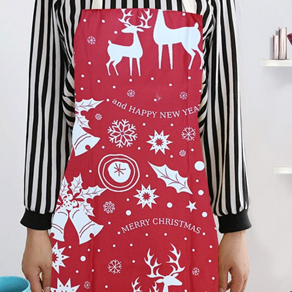 Christmas Aprons,Christmas Baking Crew Kitchen Apron For Family Cooking Baking,Christmas Apron For Women Men,Christmas Kitchen Cooking Red Aprons,Xmas Baking Santa Apron Party Chef Decorations