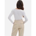 thumbnail image 2 of Long Sleeve Shirts for Women Scoop Neck Baselayer Casual Tops for Lady, 2 of 6