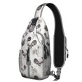 thumbnail image 1 of Geometric dog pattern Abstract dog art Minimalist dog design Print Crossbody Daypack Travel Daypack, Adjustable Shoulder Strap, Lightweight and Durable, Fashionable appearance, Ideal for outdoor activ, 1 of 6