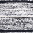 thumbnail image 4 of Benzara BM228890 Fabric Throw Pillow with Stripes Pattern & Tassels, Black & White, 4 of 5