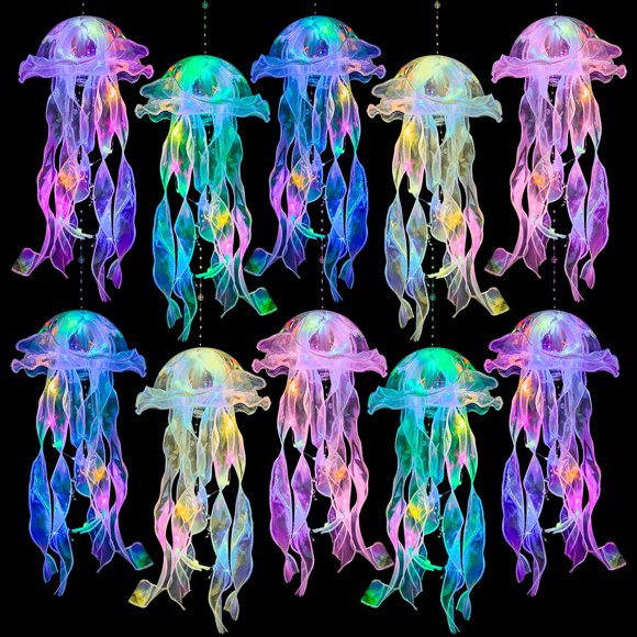10 faroles con forma de medusa MEIWUTIE de Jellyfish Decorations