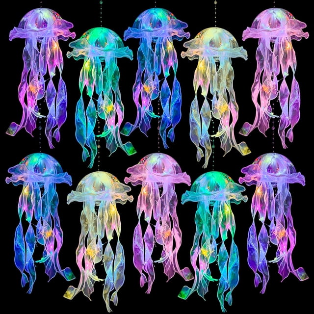 10 faroles con forma de medusa MEIWUTIE de Jellyfish Decorations