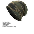 thumbnail image 7 of Naierhg Beanie Men Winter Hat Camouflage Print Fleece Baggy Elastic Soft Cold-proof Lightweight Breathable Color Matching Men Beanie for Daily WearBlack, 7 of 7