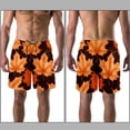 thumbnail image 3 of luoweisi Men's Beach Shorts Quick Dry Swim Trunks with Mesh Lining Maple Leaf XL, 3 of 5