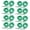 8 Pairs Green, variant on Gingham Shoe Laces, Colorful Plaid Shoelaces for Canvas Shoes, Racing Shoes, Training