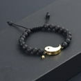 thumbnail image 4 of Yin Yang Ideal Gift Lava Rock Cremation Bracelet for Ashes Yin Yang Adjustable Cord Bracelet for Best Relationship Urn Bracelet, 4 of 6