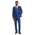 thumbnail image 4 of Tazzio Skinny Fit Sharkskin 3 Piece Suit Set with Wide Peak Lapel, 4 of 4