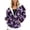 Purple, variant on Graffiti Print Hoodies for Women Long Sleeve Hooded Sweatshirt Fall Casual Pullover