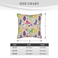 thumbnail image 2 of KLL Colorful Poodle Dog Decorative Throw Pillow Covers Velvet Soft for Couch Sofa Bedroom Living Room Outdoor (No pillow core)- 16"x16", 2 of 5