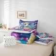 thumbnail image 5 of Feelyou Dreamy Cute Sheep Twin Bedding Sets 7-Piece for Teens, Outer Space Planet Bedding Comforter Set, Mystic Starry Sky Reversible Sheet Sets, Super Cozy Room Decor, 5 of 7