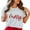 White, variant on Womens Going Out Tops Plus Size Cropped Tees Womens Merry Christmas Printed Short Sleeve O Neck T Shirt Top T Shirt for Women M