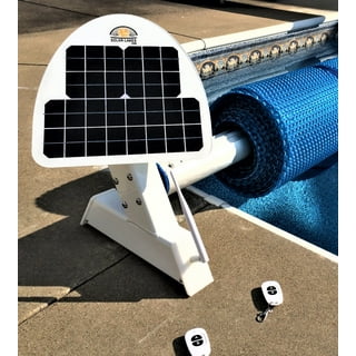 Willstar 16*3.15 ft /Set Swimming Pool Cover Reel Pool Cover Roller Solar  Cover Reel Collapsible 