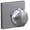 Satin Chrome, variant on Schlage FC172PLY622COL Custom Plymouth Non-Turning Two-Sided Dummy Door Knob Set - Black
