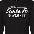 thumbnail image 4 of Inktastic From Santa Fe New Mexico in White Distressed Text Long Sleeve T-Shirt, 4 of 5
