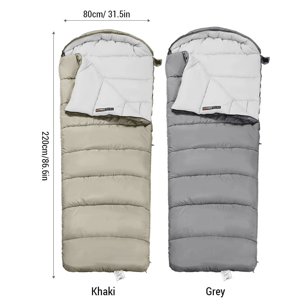 double sleeping bags for camping Sleeping Bags for Adults, Lightweight Cold Weather Double Persons Sleeping Bag Backpacking With Hooded for Warm Camping Hiking Outdoor Travel