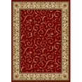 thumbnail image 1 of 1599-1535-Rouge Como Rectangulaire Rouge Transitionnel Zone Italie Rug&44; 5 Pi 3 Po. W x 5 Pi 3 Po. H, 1 of 1