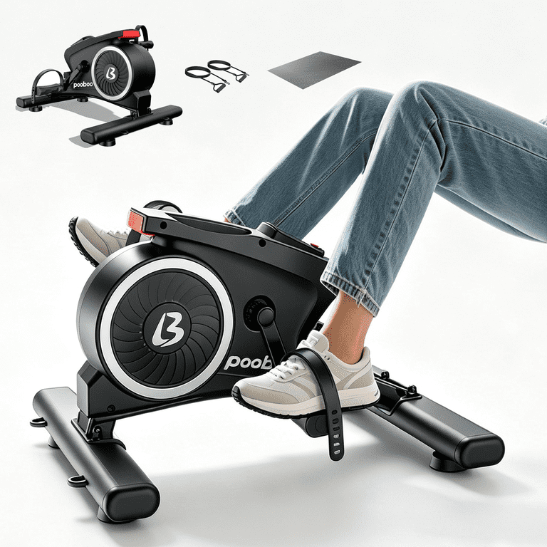 Lnow Under Desk Bike Pedal Exerciser, 16 Resistance photo 1