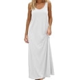 thumbnail image 3 of Women's Full Slip for Under Dresses Cami Slip Mini Dress Adjustable Straps Basic Long Full Slips Nightgown Multicolor M, 3 of 9