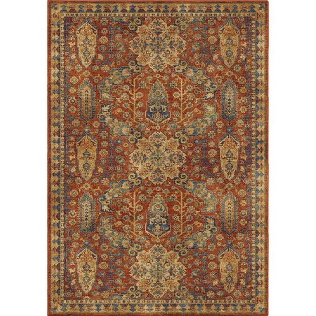 Orian Rugs 4511 5x8 5 ft. 3 in. x 7 ft. 6 in. Moroccan Bombay Red Area Rug
