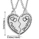 thumbnail image 3 of Fiudx Collar En Capas para Hija, Diseño de Corazón, Opciones de Estilo Versátiles, Perfecto para Combinar, Regalo Especial para Mamá o Abuela, 50 Cm de Largo, Juego de 2 Piezas, 3 of 4