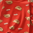 thumbnail image 5 of NOLDARES Newborn Infant Baby Girl Clothes Outfits Fall Winter Long Sleeve Sweatshirts Pants Cute Baby Girl Outfits Set(Watermelon Red,7-8 Y), 5 of 6