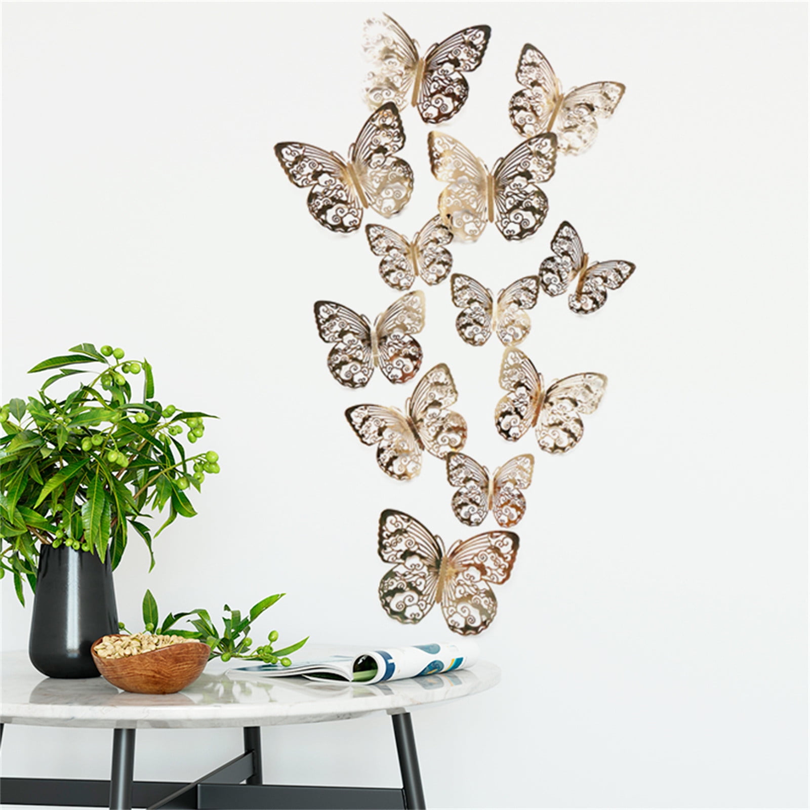 Paper Butterfly Wall Stickers Room Decoration, Birthday Baby Shower De –