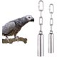 thumbnail image 1 of Stainless Steel Bell Toys for Parrots 2 Pcs, Stainless Steel Bells Toy with Soft Sound for African Macaw Parrot Grays Cockatoo Parakeet Cockatiels, 1 of 5