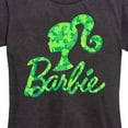 thumbnail image 3 of Barbie - St. Patrick's Day Shamrock Pattern Logo - Women's Short Sleeve Graphic T-Shirt, 3 of 5