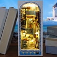 thumbnail image 7 of Dserhfy Mini Book House DIY Wooden Book Nook Shelf Insert Miniature Building Kits Good Detail Bookshelf Assembly Bookend Adults Birthday Gifts, 7 of 7