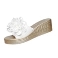 thumbnail image 2 of Taylonsss Women's Summer Fashion Casual Thick-Soled Wedge Sandals with Double Strap and Cushioned Footbed for Outdoor Indoor Comfortable Slip-On Wear, 2 of 9