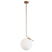 Dainolite 1LT Incandescent Pendant, Plated Gold Finish