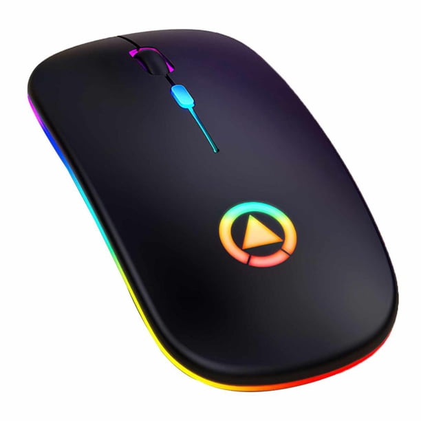 Ratón Óptico Inalámbrico Diseño Moderno Controlador De Computadora 2.4G Con Lámpara De Marquesina Ratón Óptico De Computadora Dpi Ajustable De Plástico Para Computadora De Estudio De Trabajo Serendint EL014267-02