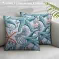 thumbnail image 3 of Nawypu Nautical Starfish Body Pillow Cover,Summer Ocean Themed Long Pillow Case with Zipper Beach Seashell Decorative Bedding Pillowcase Coastal Pillow Covers Soft Cushion Pillow Case for Bedroom, 3 of 5