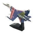 thumbnail image 4 of 1/100 modelo de avión SU-27 con soporte Diecast Display simulación de avión de modelo de avión para estante Mesa Café Decoración CUTICAT Figuras de aviones de combate, 4 of 8