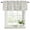White, variant on 2 Pack Valances for Window, Teal Orange Eucalyptus Short Curtains for Kitchen Bedroom Living Room, Spring Botanical Leaves Rod Pocket Small Window Treatment Valance Drapes 42 x 18 Inch