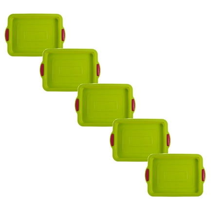

Rectangle Non Stick Cake Bread Silicone Baking Tray Pan DIY Bakeware Tool Wire Oven Rack Large Disposable Broiler Pan for Oven Large Baking Sheet Mini Loaf Pans with Lids Wire Rack for Cooking