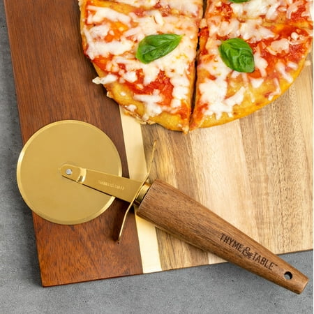 Thyme & Table Gold Pizza Wheel