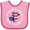Pink and Fuchsia, variant on Inktastic My Grandpa is a Veteran Military Family Boys or Girls Baby Bib