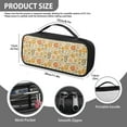 thumbnail image 7 of Jiueut Hippie Flower Stethoscope Storage Bag Nurse Accessories for Work Stethoscope Storage Zipper Bags for Organizing Portable Stethoscope Case Compatible for Clinics Use, 7 of 7