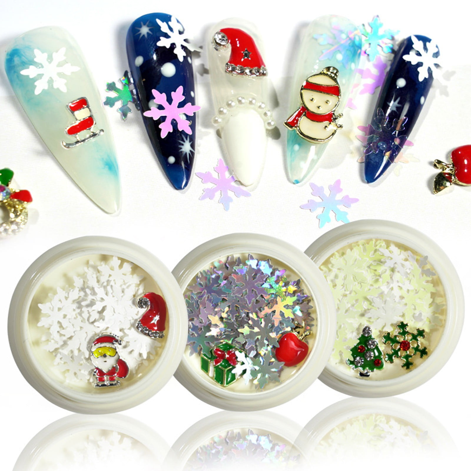 LDS Snowflake Glitter Nail Art - SF03 - Diva Lights - 0.5 oz – Lavis Dip  Systems Inc