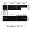 thumbnail image 3 of Cocina Integral Modular Madesa Lux 320cm BN, 3 of 5