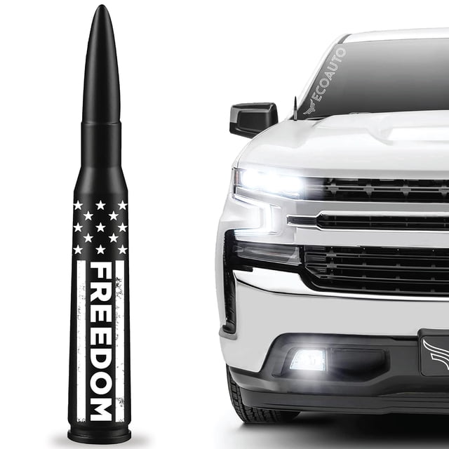EcoAuto Antena Decorativa para Auto Compatível com Todos os Modelos de Caminhão Chevy e GMC