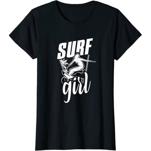 Surf Girl Surfing Surfer Surfers Surfboard T-Shirt