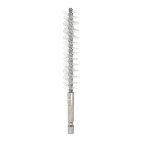 

Uxcell Nylon Bore Brush 15mm Dia Cleaning Wire Brush with Handle 1/4 Inch Hex Shank for Tubes Ports Bearings