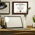 thumbnail image 2 of GraduationMall Cherry Diploma Certificate Frame with Gold Trim Tempered Glass 8.5 x 11, 2 of 7