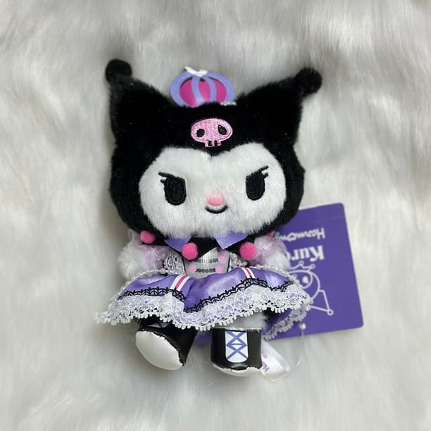Muñeco de peluche de dibujos animados de Sanrios, juguete Kawaii My Melody, Kuromi, Cinnamoroll, Kt, gato, Purin, perro, peluche, lindo, colgante de peluche, 10cmKuromi A7about 12cm Fivean Toy model