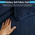 thumbnail image 4 of THD Winston - 3 Piece Full Queen Size Quilt Set, Lightweight Queen Bedspread Coverlet Set (Full/Queen, Navy Blue), 4 of 6