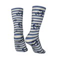 thumbnail image 5 of Uemuo Anchors And Steering Wheel Pattern Women's Crew Socks, Soft Durable Breathable Moisture-Wicking with Odor Control Cotton socks, 5 of 9