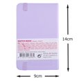 thumbnail image 3 of Tarence T9314-131M 452124 Art Creations Sketchbook, Drawing Notebook, 3.5 x 5.5 inches 9 x 14 cm, Pastel Violet, 3 of 4