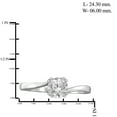 thumbnail image 2 of Diamonice 0.925 Sterling Silver 1.25 Carat White Cubic Zirconia Ring for Women | Cubic Zirconias for Everyday Womens Wear, 2 of 4
